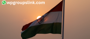 a picture of indian flag and a text showing Indian WhatsApp Group Links