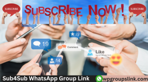 Sub4Sub WhatsApp Group Link
